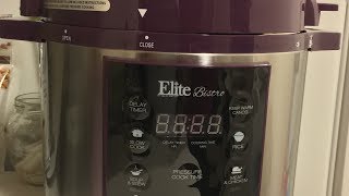 Elite Bistro 4qt Electric Pressure Cooker Unboxing and 1st Meal [upl. by Reisch]