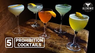 5 ProhibitionEra Cocktails  Recipes and History  Alchemix [upl. by Llevel]