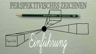 Zentralperspektive zeichnen Perspektivisches Zeichnen Teil 1 [upl. by Norak]