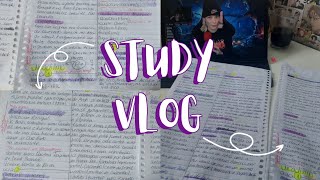 📚⁷ STUDY VLOG  dias produtivos  muitas aulas e anotações [upl. by Ymrots]