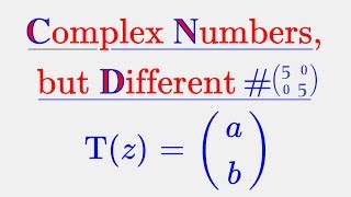 Complex Numbers but Different  Vectorspace Isomorphisms and the ℝ²  Episode 5 [upl. by Ellyn417]