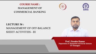 Lecture 56 Management of OffBalance Sheet Activities  III [upl. by Ardnassela]