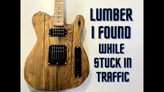 Barncaster guitar build  Free Reclaimed Lumber From the side of the highway [upl. by Vine402]