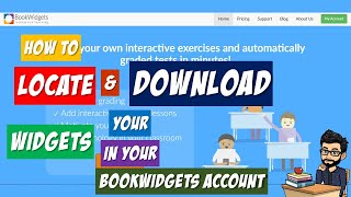 Bookwidgets Tutorial How to locate and download your widgets in your Bookwidgets account [upl. by Anirbes]