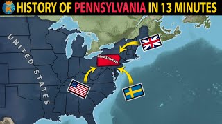 THE HISTORY OF PENNSYLVANIA in 13 Minutes [upl. by Leunamne]