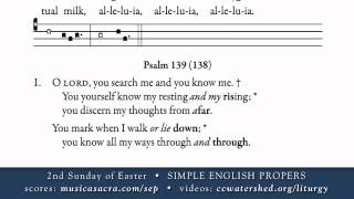 INTROIT • 2nd Sunday of Easter • SIMPLE ENGLISH PROPERS [upl. by Marlen613]