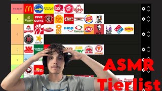 Fast Food Tier List ASMR [upl. by Clift]