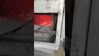 Drossing an Aluminum Furnace with Flux [upl. by Ahsinnor638]