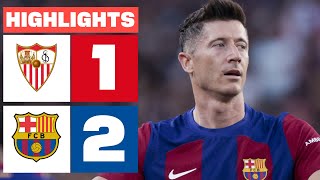 SEVILLA FC 1  2 FC BARCELONA  RESUMEN LALIGA EA SPORTS [upl. by Andeee501]