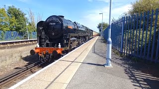 70000 Britannia storming through Folkestone West [upl. by Anaira]