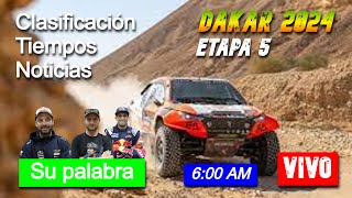 Acción intensa en el Dakar 2024  Etapa 5 transmitida en vivo [upl. by Acirdna47]