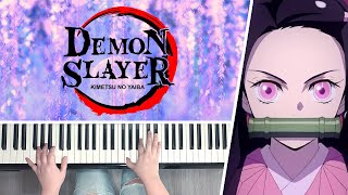 Gurenge Opening Theme  Demon Slayer  PIANO COVER [upl. by Nnylhsa1]