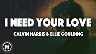 Calvin Harris amp Ellie Goulding  I Need Your Love Lyrics [upl. by Gotthelf943]