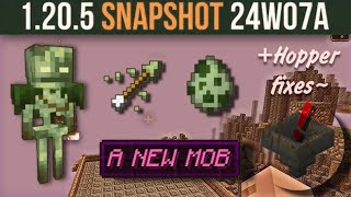 Video Snapshot 24w07a  NewMob Bogged swamp Skeleton amp Hopper block fixes Minecraft 1205 [upl. by Anined]