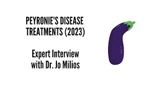 Peyronies Disease Treatments and Breakthrough 2023  Dr Jo Milios  Ultrasound Therapy [upl. by Nwahsud]