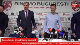 Conferinta de presa Dinamo Bucuresti [upl. by Aaren]