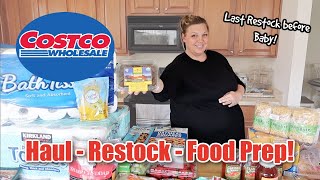 Last COSTCO HAUL before Baby Huge Costco Haul RESTOCK and Food Prep [upl. by Joanna890]