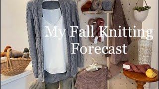 Knitters Kniche Episode 4  My Fall Knitting Forecast the Dahlia Cardigan cardigan [upl. by Flo]