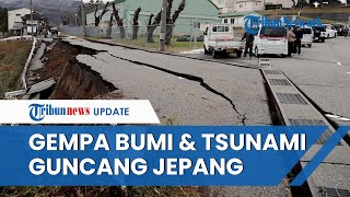 Hari Pertama 2024 Jepang Diguncang Gempa Dahsyat 74 SR yang Berpotensi Tsunami Rumah Hancur [upl. by Nuahsor]