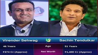 Virender Sehwag Vs Sachin Tendulkar  indian cricket Teem  World Records [upl. by Ailati916]