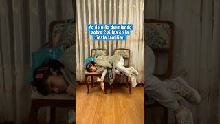 Yo de niña durmiendo en dos sillas ✨ shorts tiktokvideo humor comedia viral peru fyp funny [upl. by Nimaynib509]