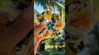 🌸How to make Scrunchies at home 😍✨ diy scrunchies rubberband hairscrunchie craft sewinghacks [upl. by Nolram376]