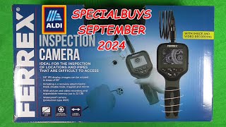 FERREX Inspection Camera  1GB expandable to 32GB MicroSD Aldi Specialbuy September 2024 [upl. by Netnert214]