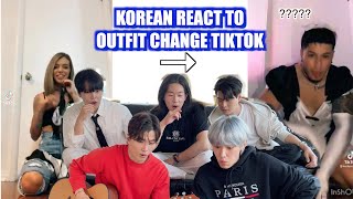 🍯KOREAN REACT TO Outfit Change TikTok Compilation [upl. by Jilly]