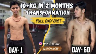 Full Day Diet For Weight Gain  How to Weight gain  Ansh Malviya  Fit With Ansh [upl. by Nevek]