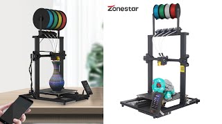 Zonestar Z8PM4 Pro 4 Titan Extruders 3D Printer 4 in1 out ColorMixing 3D Printer [upl. by Llirrem]