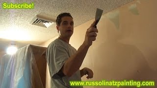 DIY How to Remove Wallpaper part4  Drywall Repair amp Wall Preparation [upl. by Dugan529]