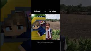 Animasi VS Original Odo Nyari Kaki Anak Kecil animasi minecraft indonesia [upl. by Dloraj835]