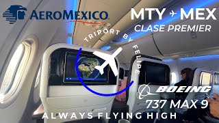 TRIP REPORT  CLASE PREMIER  Aeromexico  Boeing 737 MAX 9  Monterrey  Ciudad de México  4K [upl. by Gosnell549]