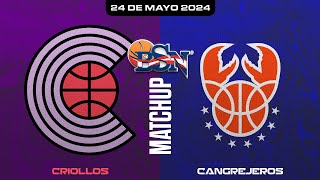 Criollos de Caguas vs Cangrejeros de Santurce  BSN2024 [upl. by Ronnie373]