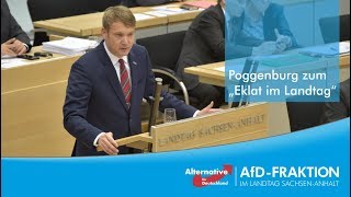 Poggenburg zum quotEklatquot im Landtag [upl. by Aix]