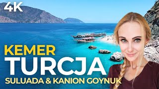 Turcja KEMER 2023 🇹🇷 Suluada czyli Tureckie Malediwy  Kanion Goynuk  Nurkowanie  4k [upl. by Maida]