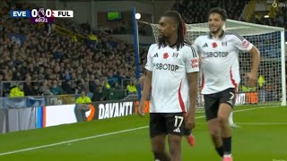 Alex Iwobi Goal Everton vs Fulham 01 Goals and Match Highlights [upl. by Ylenaj308]