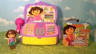 Exploring the Dora the Explorer Shopping Adventure Cash Register Toy [upl. by Esahc]