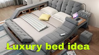 How to make luxury bed  luxury bed idea  ply se bed kese bnaye SonuRanasrvg [upl. by Ahsiekahs340]