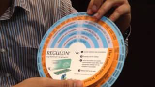 REGULON contraceptive wheel how to use [upl. by Ahsilra]