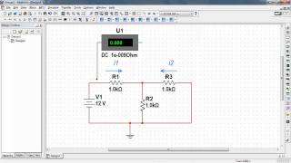 NI Multisim Measure DC current with an ammeter indicator [upl. by O'Callaghan845]