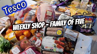 How Much Did I Spend at Tesco Family of 5 Grocery Haul [upl. by Yule]