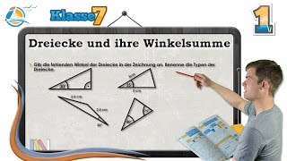 Dreiecke und ihre Winkelsumme  Klasse 7 ★ Übung 1 [upl. by Natsirc654]