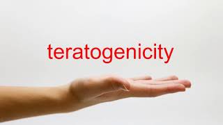 How to Pronounce teratogenicity  American English [upl. by Eelame]