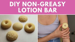 NonGreasy Lotion Bar Recipe Vegan amp Without Beeswax [upl. by Sinylg]