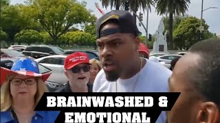 Triggered Black Liberal Goes Berserk at Trump Rally [upl. by Meid]