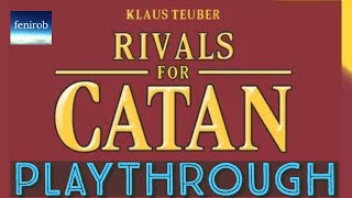 Rivals For Catan Board Game  Basic Set  Playthrough [upl. by Waldack]