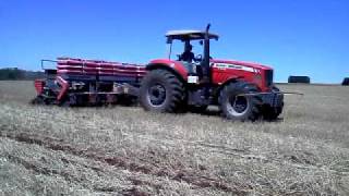 MF 292 com Semeato 11 linhas e 7140 com Massey 13 linhas [upl. by Silbahc]