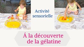 Recette  Activité sensorielle avec de la gélatine [upl. by Adnaram]