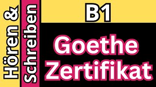 Hören amp Schreiben B1 Goethe Zertifikat 2024 [upl. by Dhu714]